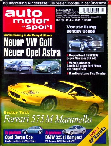 Deckblatt Auto Motor und Sport (13/2002)